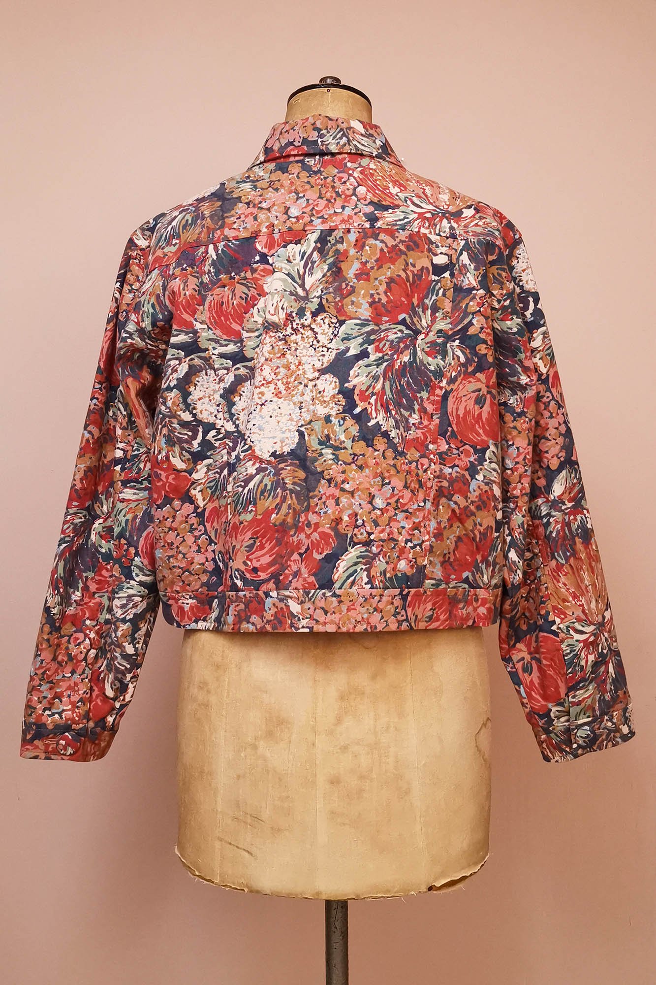 Free people 2024 floral denim jacket